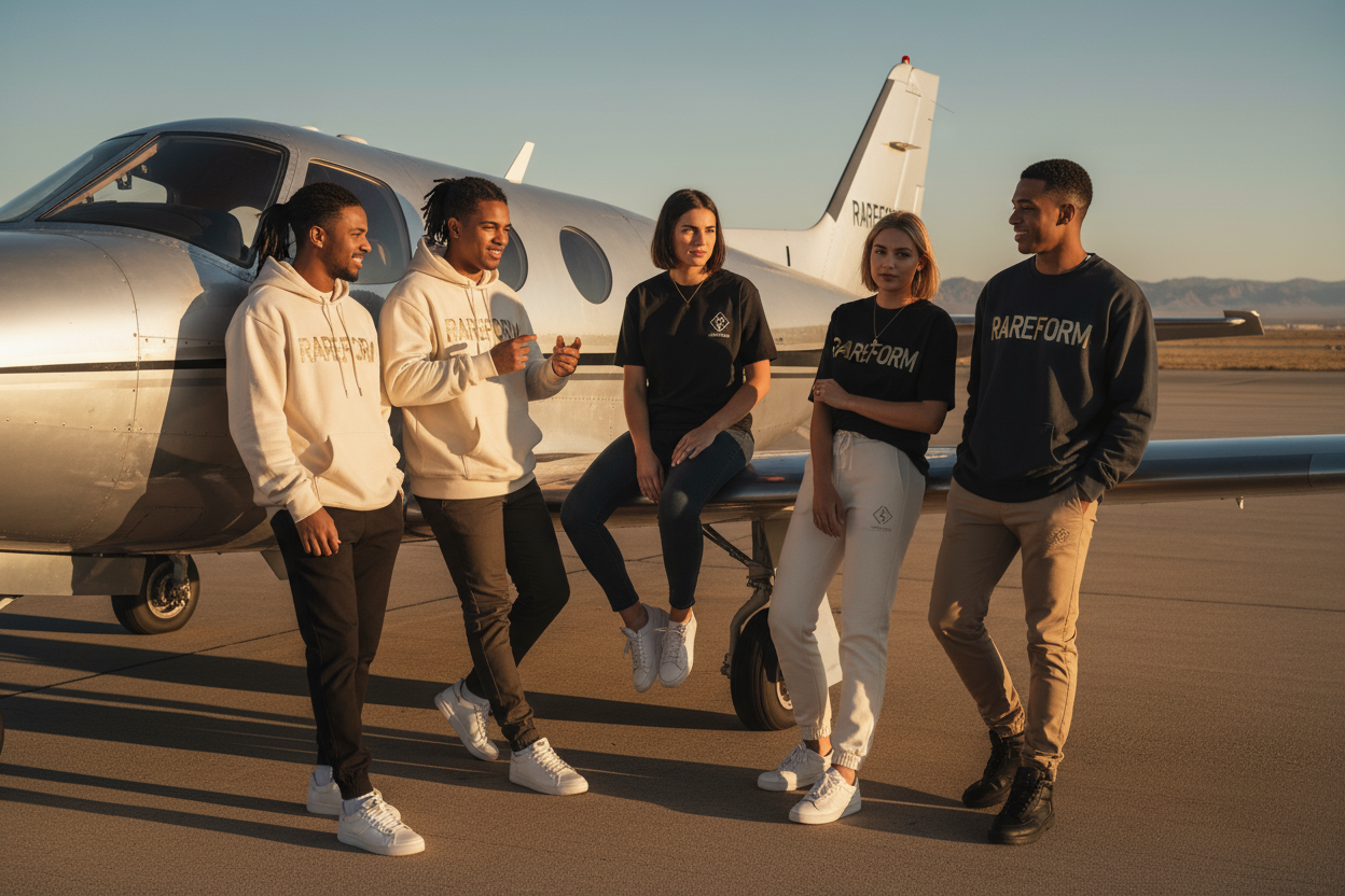 RAREFORM Brand Background - Vliegveld Scene